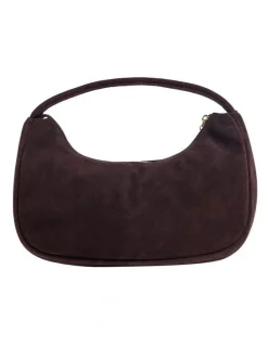 Oxford Harlow Suede Mini Bag in Mahogany