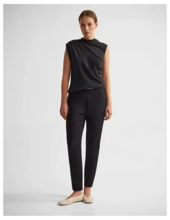Oxford Jackie Stretch Pants in Black