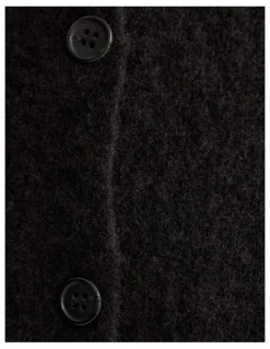 Oxford Jessie Wool Cardigan in Black