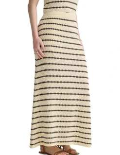 Oxford Lilli Knitted Skirt in White