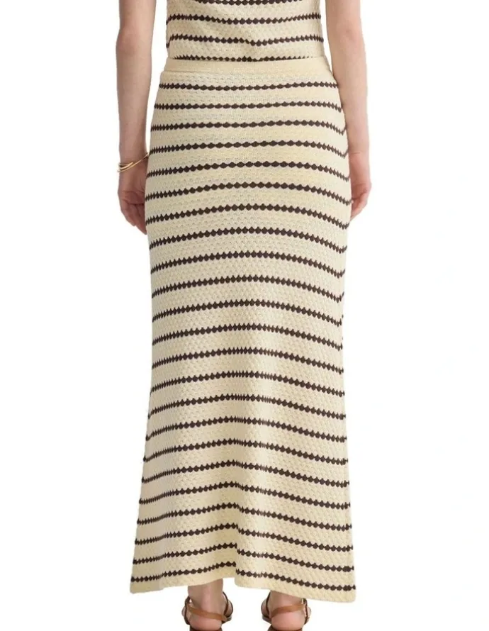 Oxford Lilli Knitted Skirt in White