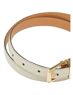 Oxford Lisa Womens Reversible Belt in Bone/Caramel