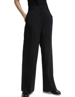 Oxford Lydia Wool Stretch Suit Pants in Black