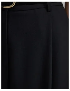 Oxford Margot Pure Wool Pant in Black