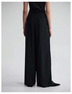Oxford Margot Pure Wool Pant in Black