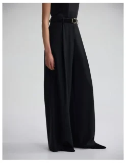 Oxford Margot Pure Wool Pant in Black