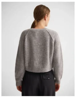 Oxford Mei Alpaca Blend Crew Neck in Grey