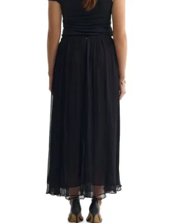 Oxford Nova Full Skirt in Black