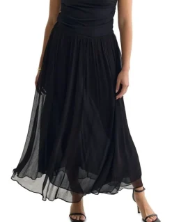 Oxford Nova Full Skirt in Black
