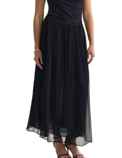 Oxford Nova Full Skirt in Black