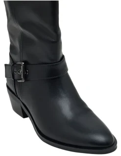 Oxford Palmero Cuban Heel Boots in Black