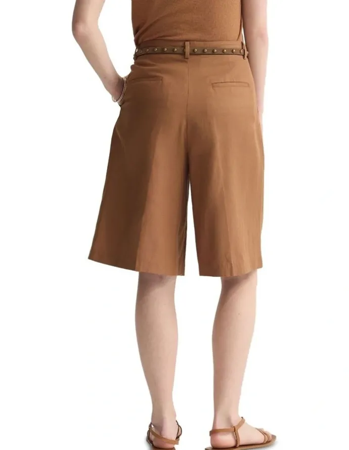 Oxford Peggy Bermuda Shorts in Mocha