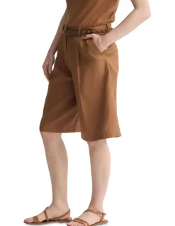 Oxford Peggy Bermuda Shorts in Mocha