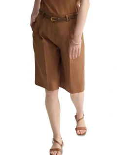 Oxford Peggy Bermuda Shorts in Mocha