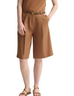 Oxford Peggy Bermuda Shorts in Mocha
