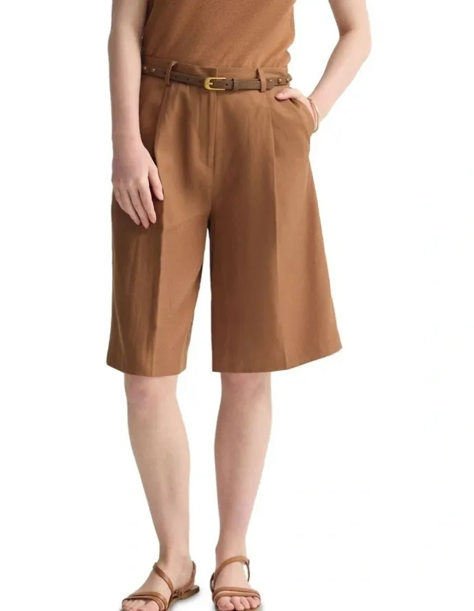 Oxford Peggy Bermuda Shorts in Mocha