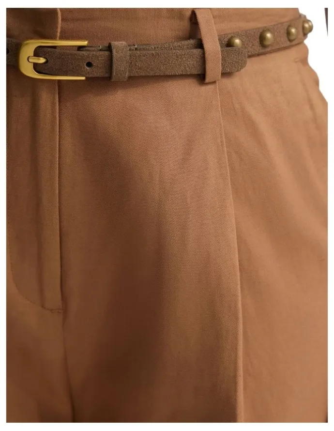 Oxford Peggy Bermuda Shorts in Mocha