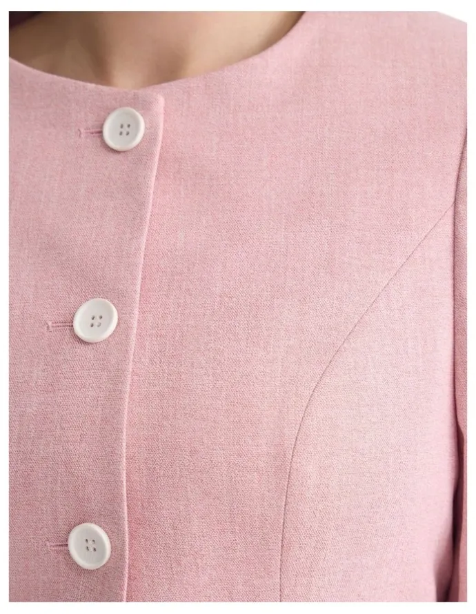 Oxford Petra Pocket Detail Suit Jacket in Pink