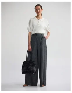 Oxford Rose Polo Knitted Top