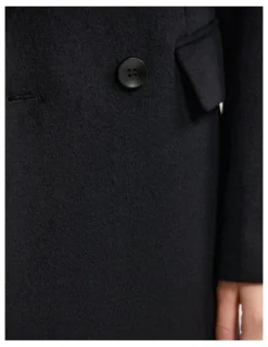 Oxford Saskia Wool Rich Coat in Black