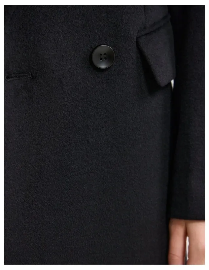 Oxford Saskia Wool Rich Coat in Black