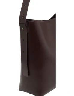 Oxford Veda Large Hobo Bag in Burgundy