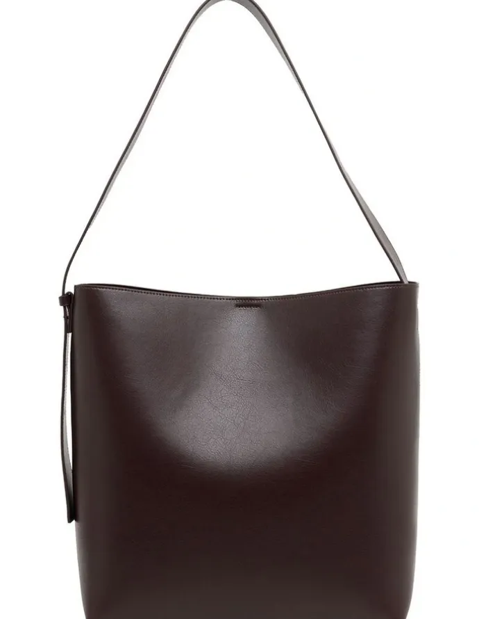 Oxford Veda Large Hobo Bag in Burgundy