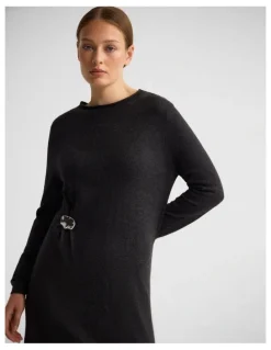 Oxford Adelaide Knitted Dress With Brooch