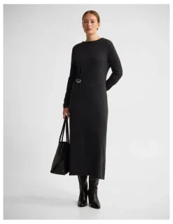 Oxford Adelaide Knitted Dress With Brooch