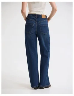 Oxford Farah Stretch Denim Jeans in Indigo