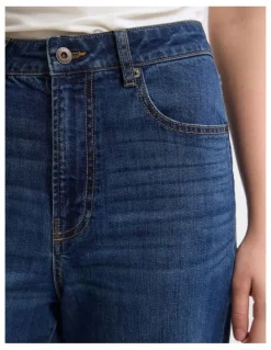 Oxford Farah Stretch Denim Jeans in Indigo
