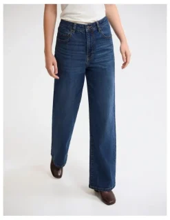 Oxford Farah Stretch Denim Jeans in Indigo