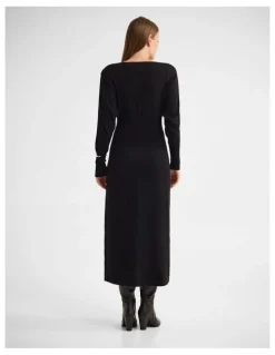 Oxford Greta Knitted Balloon Sleeve Dress