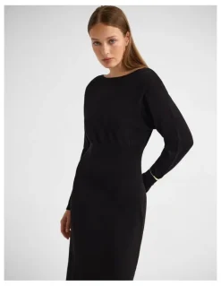 Oxford Greta Knitted Balloon Sleeve Dress