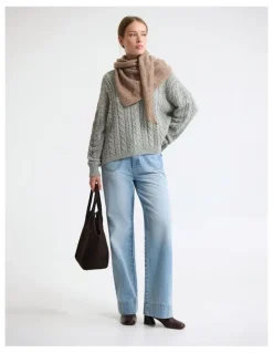 Oxford Joanie Pocket Front Denim Jeans in Blue