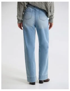 Oxford Joanie Pocket Front Denim Jeans in Blue