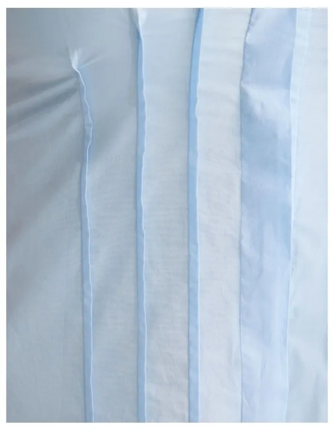 Oxford Sorrento Poplin Dress in Pale Cornflower