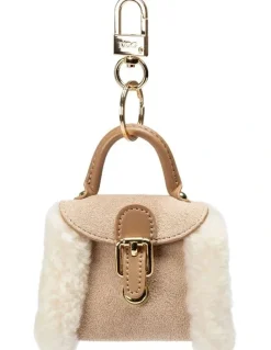 OZWEAR UGG Airpod Bag Pendant in Taupe