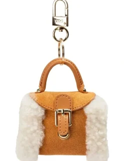 OZWEAR UGG Airpod Bag Pendant in Chestnut