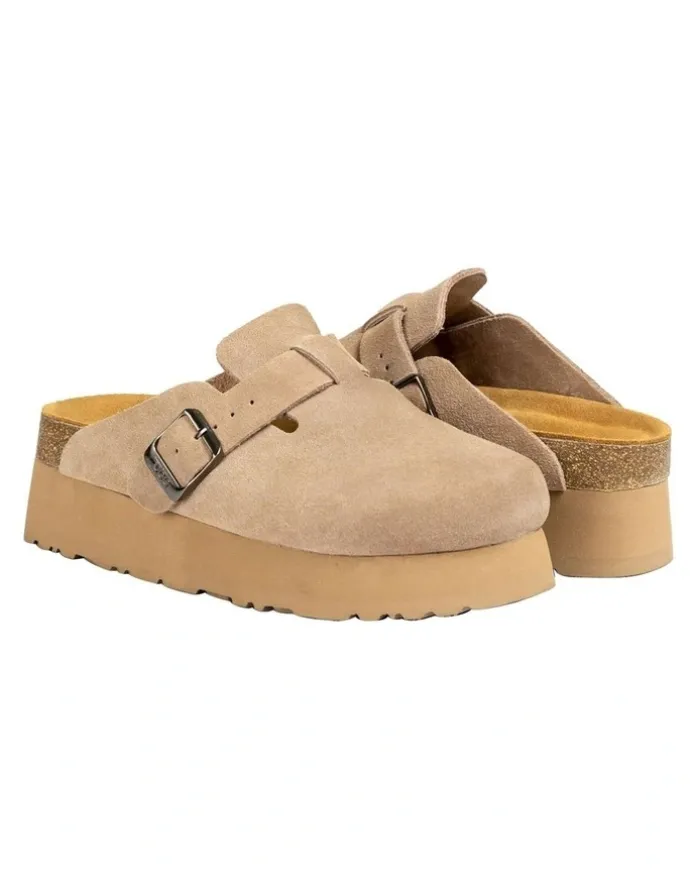 Ozwear Ugg Aussie Platform Soft Footbed in Taupe