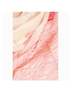 Ozwear Ugg Australian Merino Wool Scarf in Cream/Coral