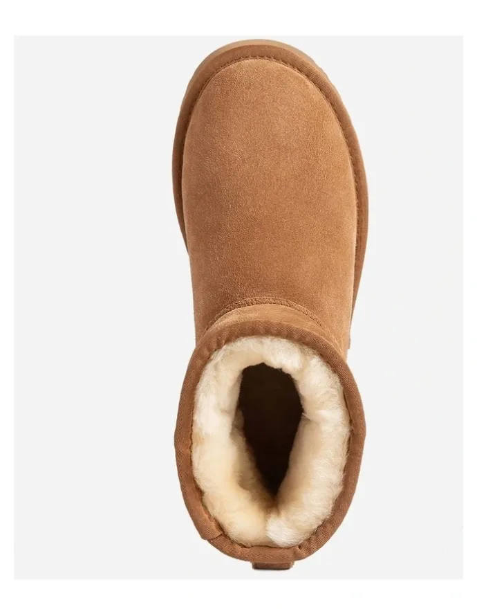 Ozwear Ugg Classic Platform Mini Boots in Chestnut