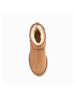 Ozwear Ugg Classic Platform Water Resistant Mini Boots in Chestnut