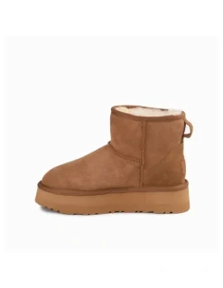 Ozwear Ugg Classic Platform Water Resistant Mini Boots in Chestnut