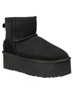 Ozwear Ugg Classic Platform Mini Boots 5cm in Black