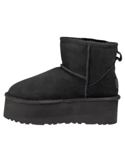Ozwear Ugg Classic Platform Mini Boots 5cm in Black