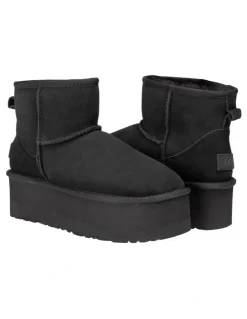 Ozwear Ugg Classic Platform Mini Boots 5cm in Black