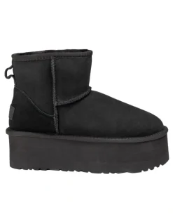Ozwear Ugg Classic Platform Mini Boots 5cm in Black
