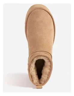 Ozwear Ugg Classic Platform Ultra Mini Boots in Bronze