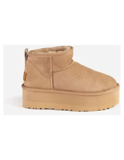 Ozwear Ugg Classic Platform Ultra Mini Boots in Bronze